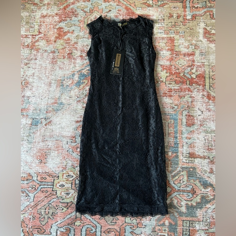Little black dress, lace,fully lined. Small, NWT